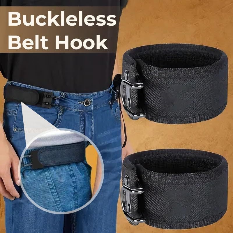 Invisible No-Buckle Elastic Belt - Adjustable Tactical Hook