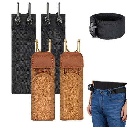 Invisible No-Buckle Elastic Belt - Adjustable Tactical Hook