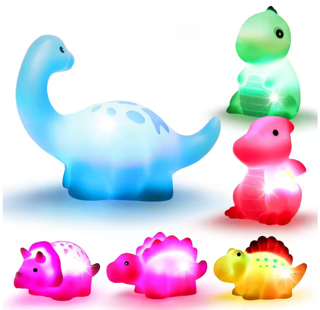 DinoGlow™ Light-Up Bath Toy Set