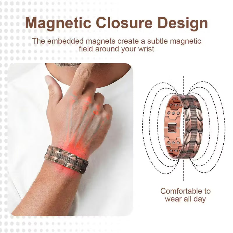 🔥99.9% Pure Copper Magnetic Bracelet--Relieve fatigue and promote blood circulation