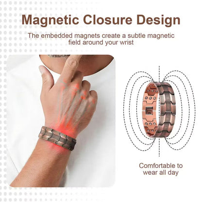 🔥99.9% Pure Copper Magnetic Bracelet--Relieve fatigue and promote blood circulation