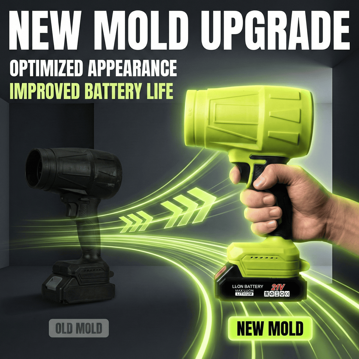 🏆2026 Upgraded Turbo Jet Blower, Cordless Turbo Super Power Air Duster🌟