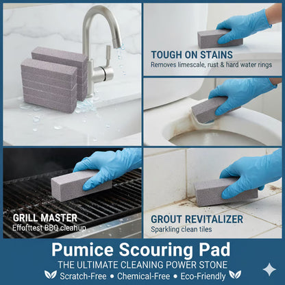 🧼✨ Pumice Scouring Pad – The Ultimate Cleaning Power Stone! ✨🧼