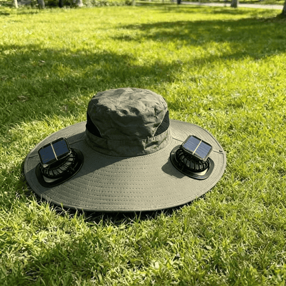 Summer Hot Sale🔥 New Ultralight Solar Fan Sun Hat – Lighter Than a Baseball!