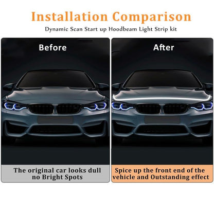 🚗71"High Brightness Automotive Hood Gap LED Strip - Ambient Lighting Package