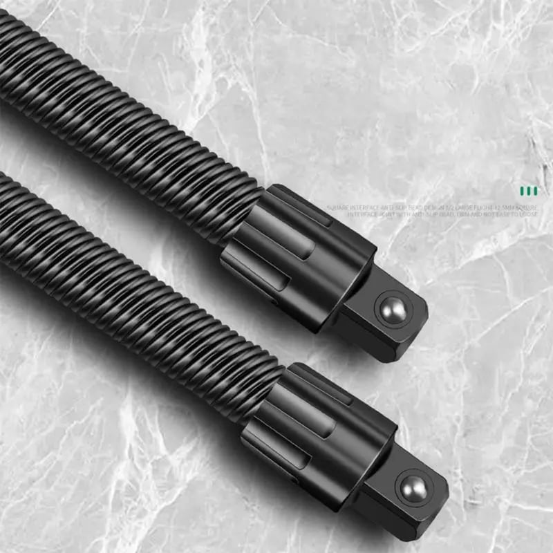 🛠️  Flexible Shaft Extension Extender Torque Socket - 🔧Bend, Twist, Conquer Tight Spaces