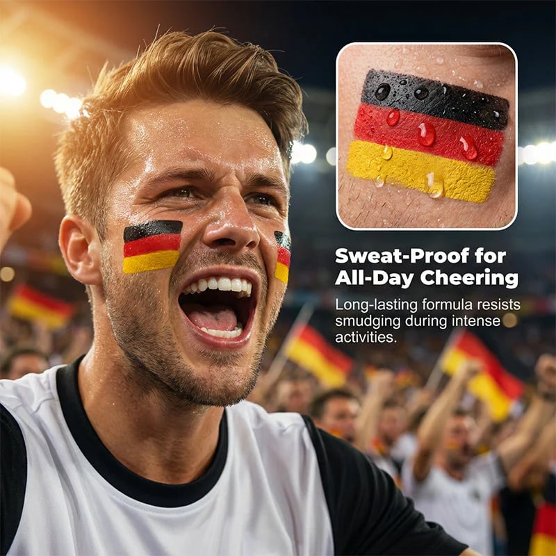 National Flag Face Paint Stick for Sports Fans ⚽