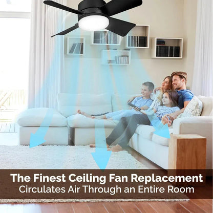 🎁 2-in-1 Portable Ceiling Fan with Light (Includes Remote Control)