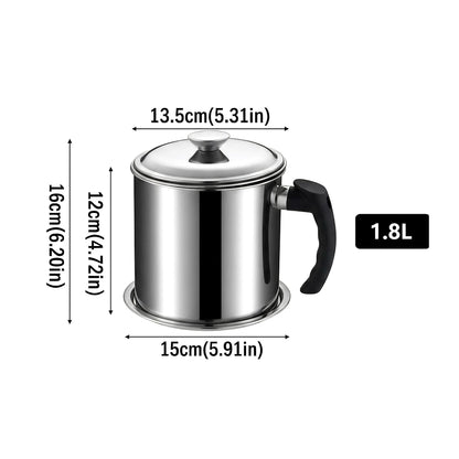 Stainless Steel Oil Strainer Pot
