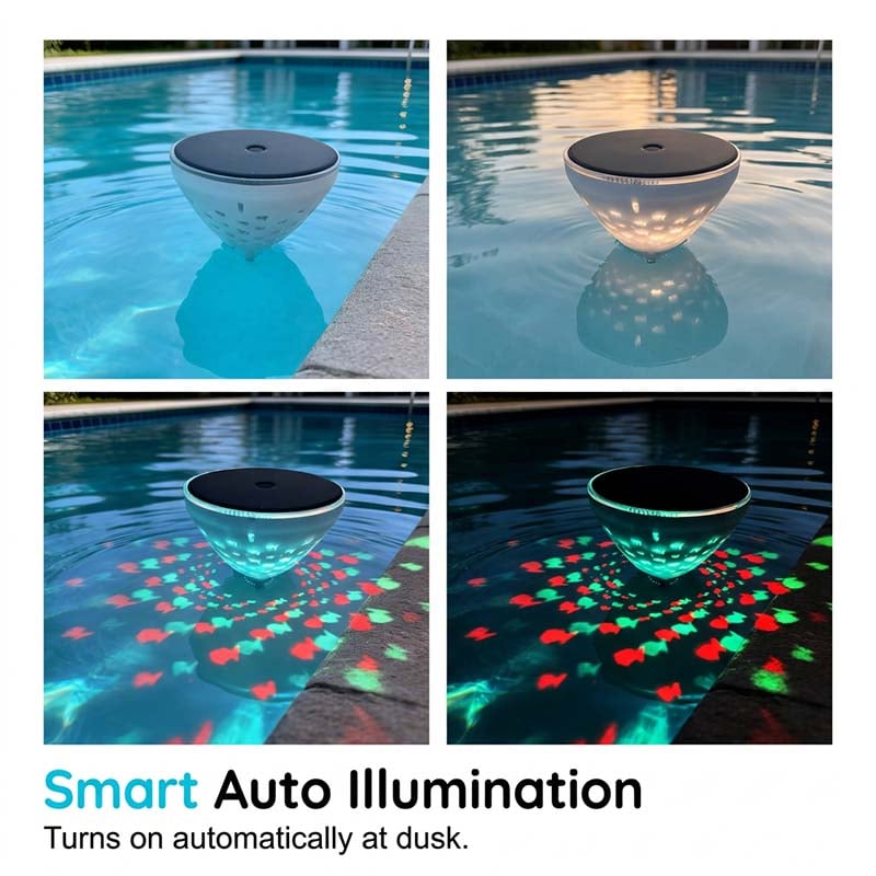 🐟✨Solar Floating Pool Light with Magical Fish Projection 🌊💡