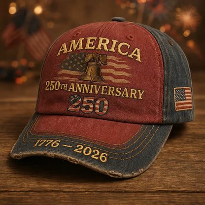 🔥 United States 250th Anniversary Cap - 🎁Free Commemorative Gift