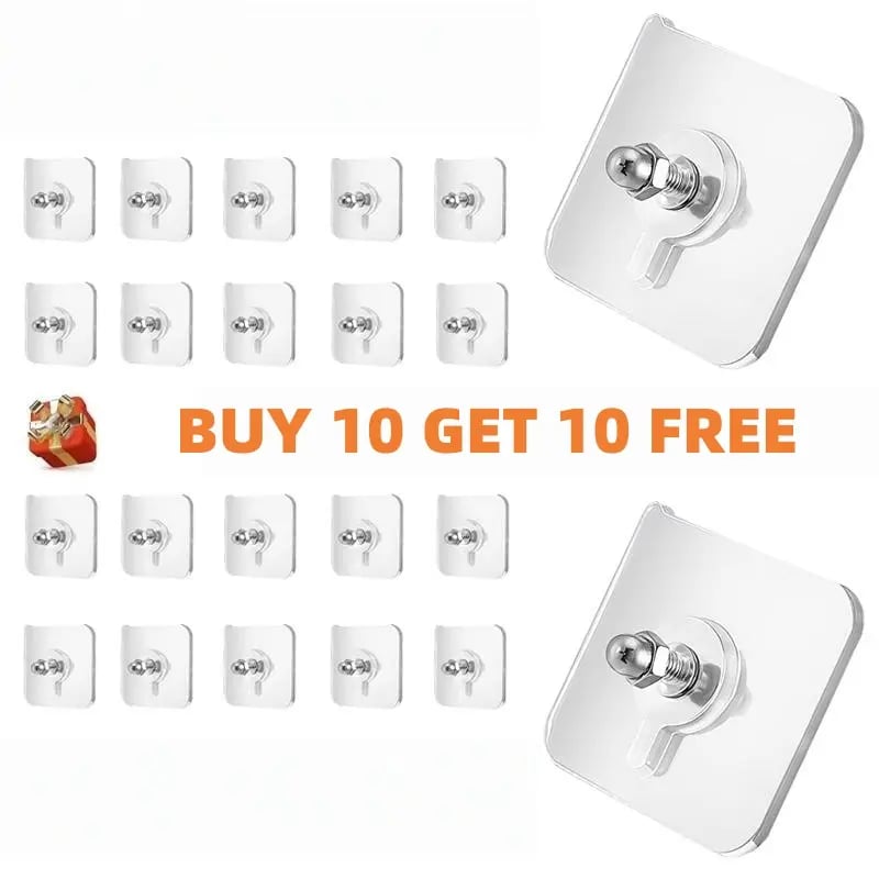 🏆 75K+ SOLD! 🥇49.9% OFF This Week - Adhesive Frame Hooks Wall Mount Self-Adhesive Hooks