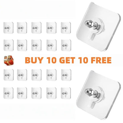 🏆 75K+ SOLD! 🥇49.9% OFF This Week - Adhesive Frame Hooks Wall Mount Self-Adhesive Hooks