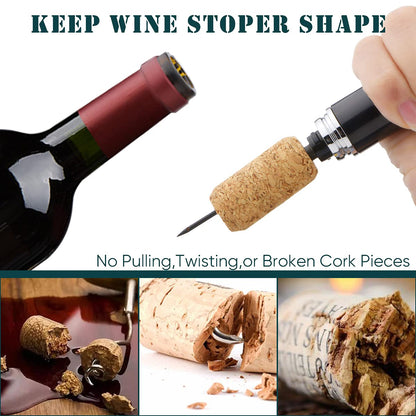 🍷 Only $8.99 Each — Air Pressure Wine Opener, Open Wine in 10 Seconds!🍾