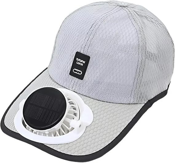 🔥Cooling Solar Fan Hat – UV Protection & Breathable Mesh