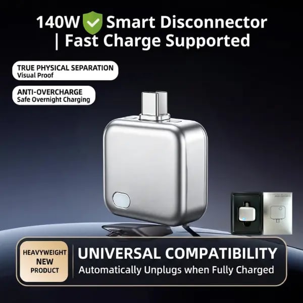 🔥Flash Sale-50% Off🔥140W Smart Auto-Stop Charging Adapter