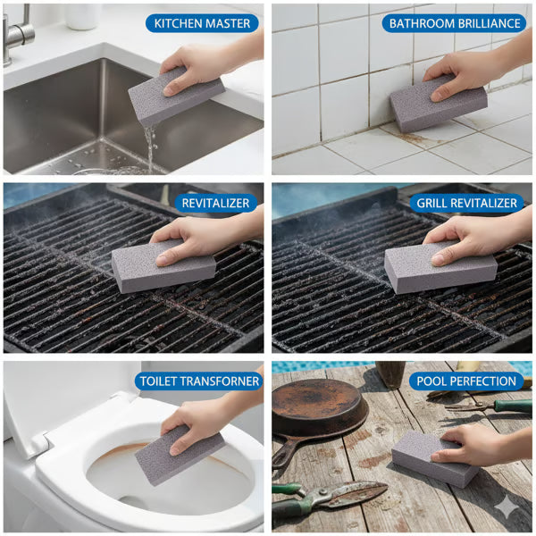 🧼✨ Pumice Scouring Pad – The Ultimate Cleaning Power Stone! ✨🧼