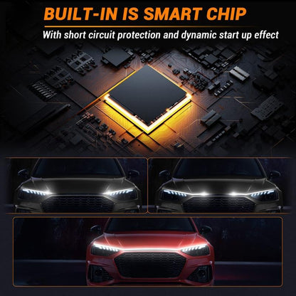 🚗71"High Brightness Automotive Hood Gap LED Strip - Ambient Lighting Package