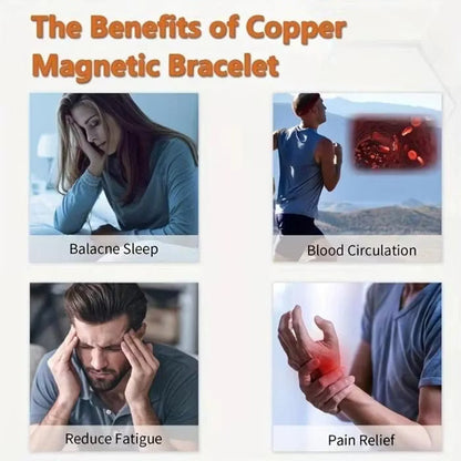 🔥99.9% Pure Copper Magnetic Bracelet--Relieve fatigue and promote blood circulation