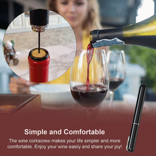 🍷 Only $8.99 Each — Air Pressure Wine Opener, Open Wine in 10 Seconds!🍾