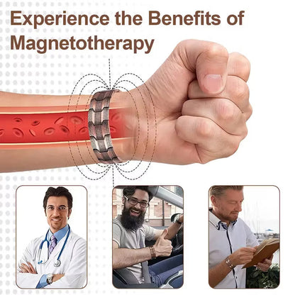 🔥99.9% Pure Copper Magnetic Bracelet--Relieve fatigue and promote blood circulation