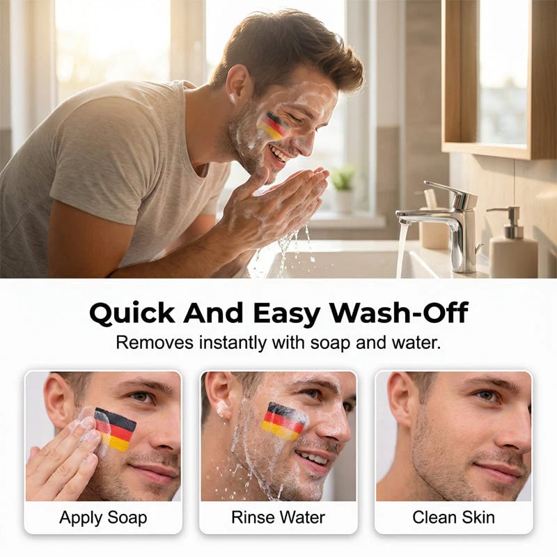 National Flag Face Paint Stick for Sports Fans ⚽