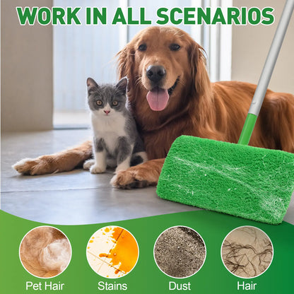 Reusable Microfiber Mop Pads for Flat Mop – Wet & Dry Cleaning Refills