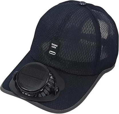 🔥Cooling Solar Fan Hat – UV Protection & Breathable Mesh