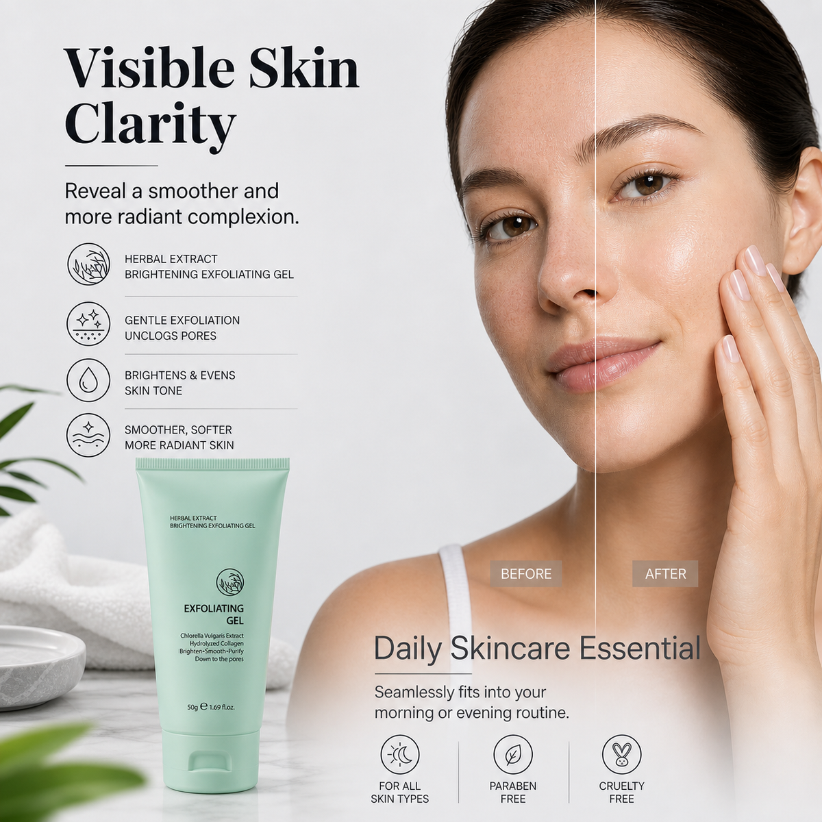 Skglm™ Brightening Exfoliating Gel for Radiant Skin