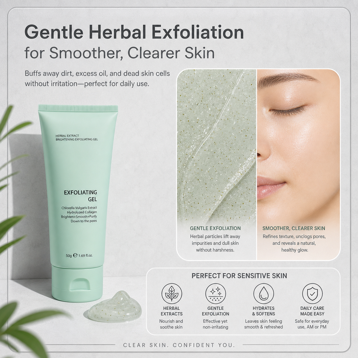 Skglm™ Brightening Exfoliating Gel for Radiant Skin