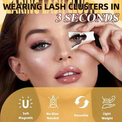 Buy 1,get 2 free! 50% OFF🤩Reusable Premium Self-Adhesive Eyelashes | Easy, Quick, Safe!