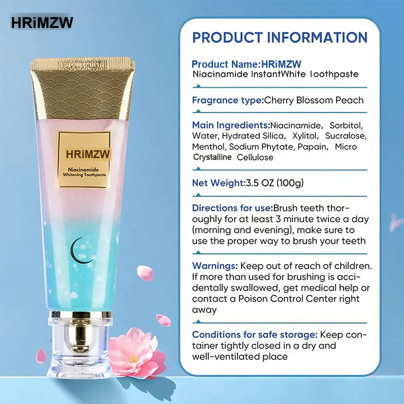 🦷Niacinamide Whitening Toothpaste - For Healthier, Whiter Teeth!