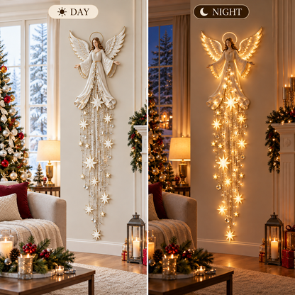 ✨Angel Blessing Starfall Wall Light – Heavenly Christmas Wall Decor