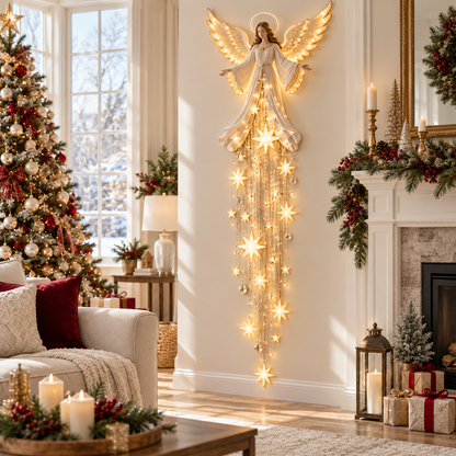 ✨Angel Blessing Starfall Wall Light – Heavenly Christmas Wall Decor