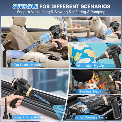 Skglm™ Insanely Powerful Cordless Car Vacuum — 19000Pa, 6-in-1 Deep-Clean System