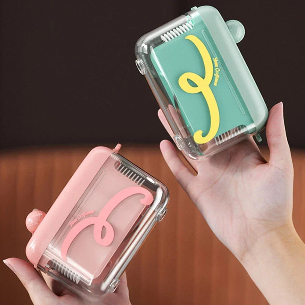 Automatic Pop-Up Dental Floss Dispenser Box Refillable Portable with Floss