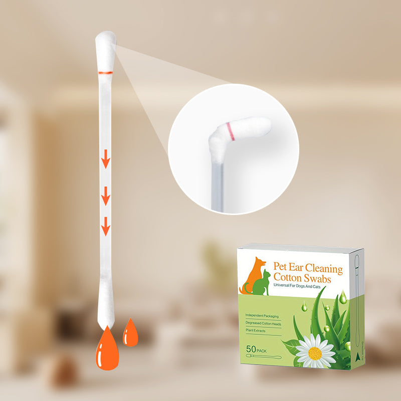 Gentle Pet Ear Cleaning Liquid Swabs
