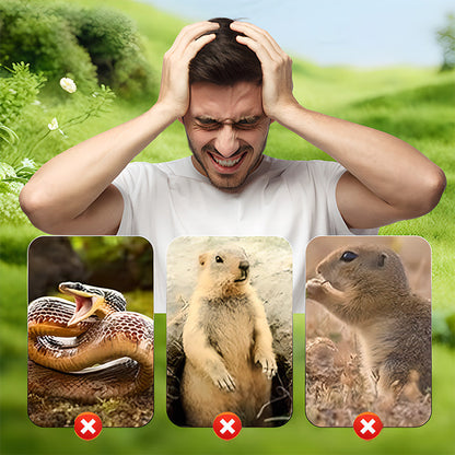 🌸Spring Sale 50% OFF☘️Solar Powered Waterproof Screw Mole Repellent