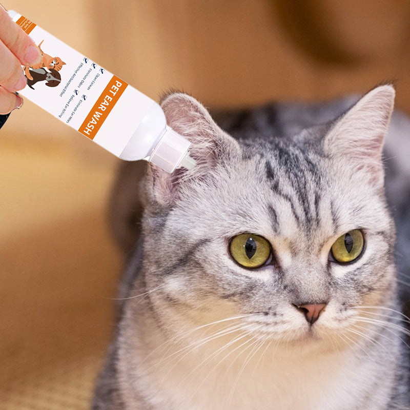 🎁 BUY 2 GET 1 FREE! ✨ Pet Ear Cleaner – Gentle Aloe Formula for Dogs & Cats, Prevents Infections & Odor 🌿👂