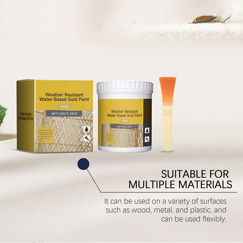 🎨🏡Water-Based Weather-Resistant Gold Paint