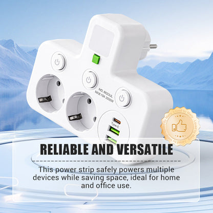 📢📢50% OFF!! ⏰Smart power strip with USB ports