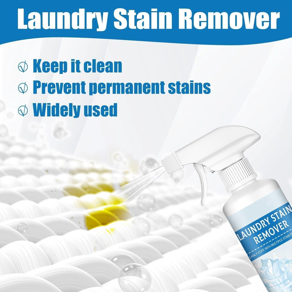 🏆 Last Day Special Price $34.99 ! 💐🔥Buy 1 Get 1 Free🔥Powerful Laundry Stain Remover Spray