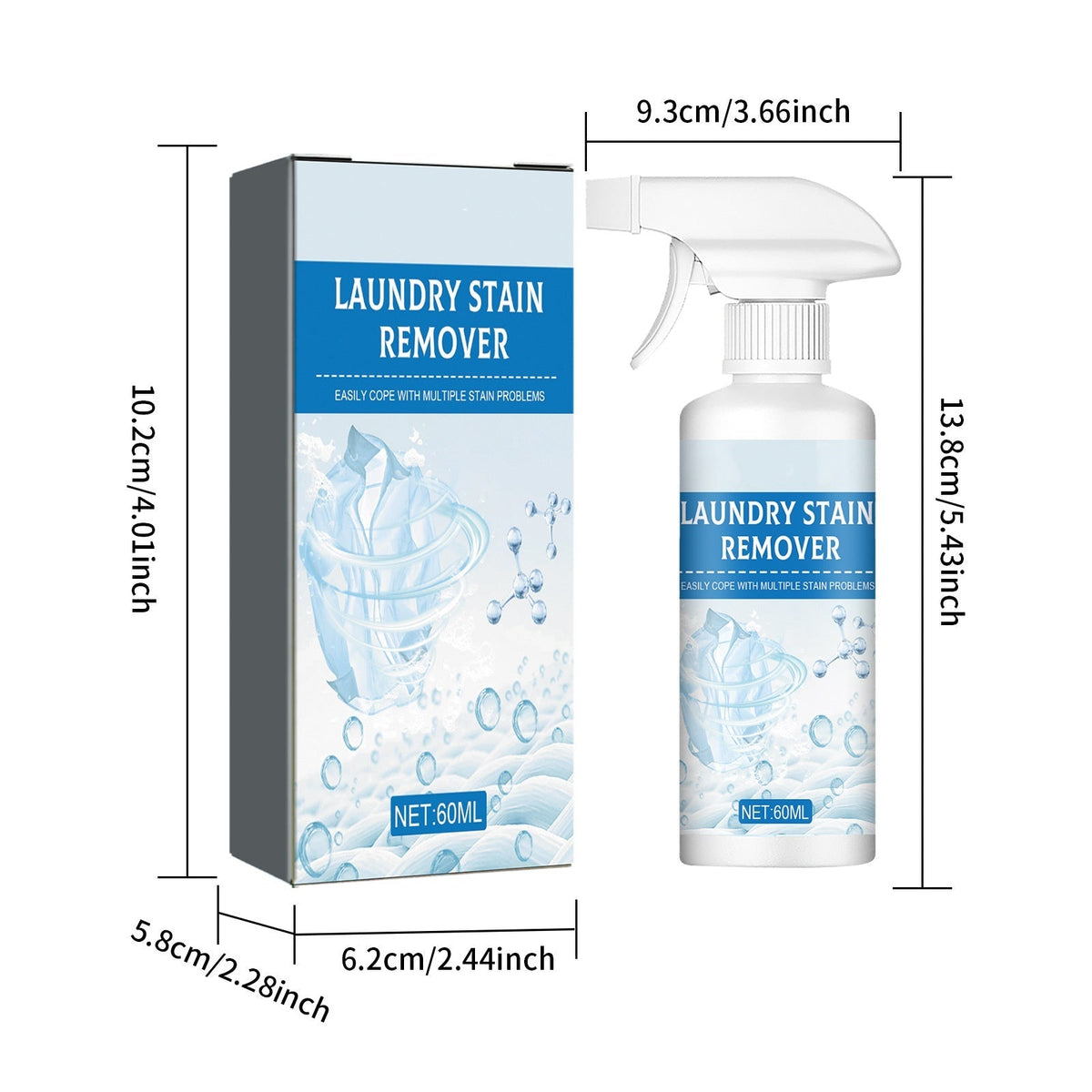 🏆 Last Day Special Price $34.99 ! 💐🔥Buy 1 Get 1 Free🔥Powerful Laundry Stain Remover Spray