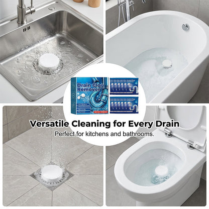 Fast Dissolve Drain Clog Remover Tablets Household Pipe Deodorant Cleaner