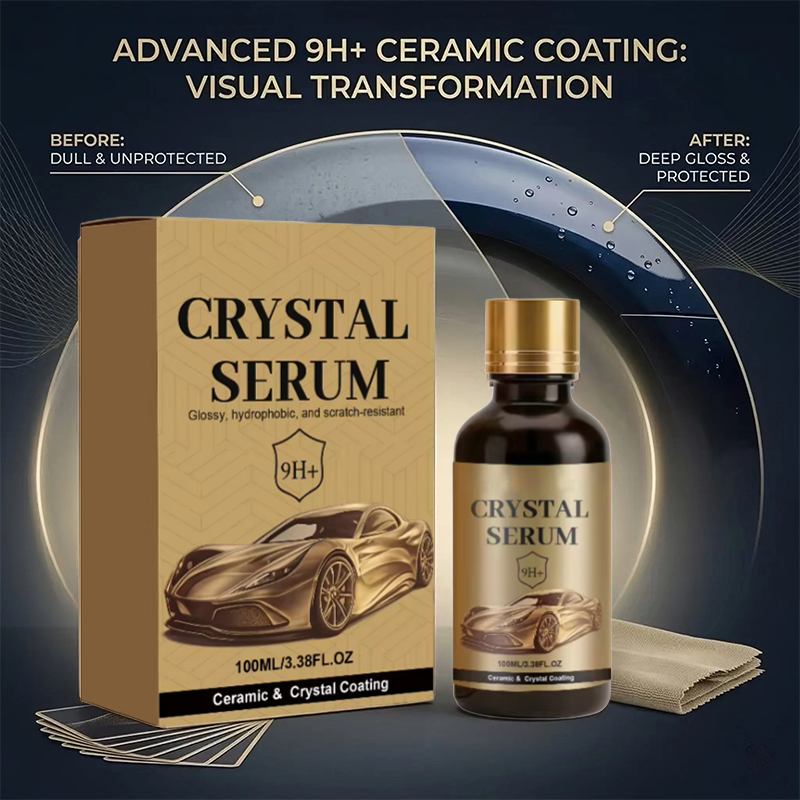 Ceramic Car Coating Kit - Deep Gloss, 9H+ Hardness & Extreme Hydrophobic