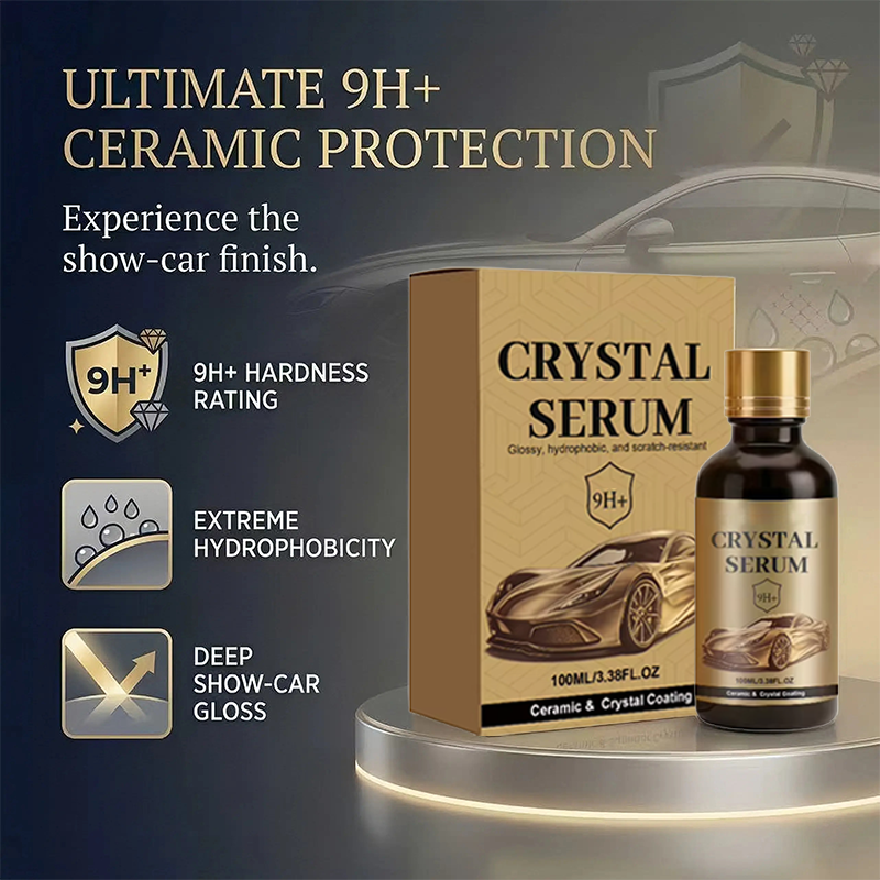 Ceramic Car Coating Kit - Deep Gloss, 9H+ Hardness & Extreme Hydrophobic