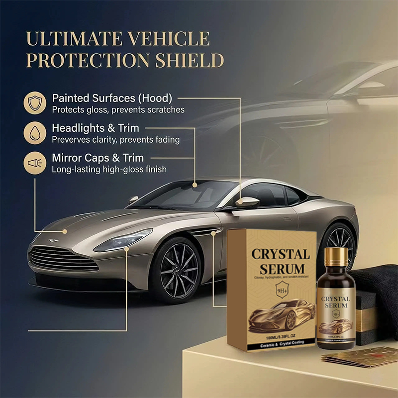 Ceramic Car Coating Kit - Deep Gloss, 9H+ Hardness & Extreme Hydrophobic