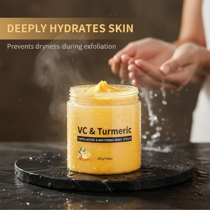 🌿Turmeric & Vitamin C Exfoliating Body Scrub🧴✨