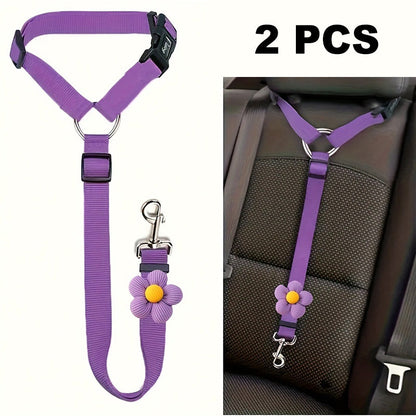 🔥Buy more save more🎁2-in-1 Dog Car Seat Belt & Walking Leash