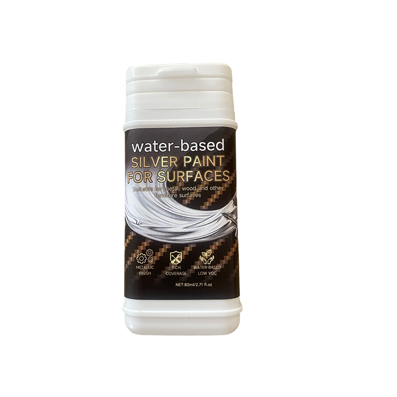 Water-Based Silver Paint for Metal & Wood